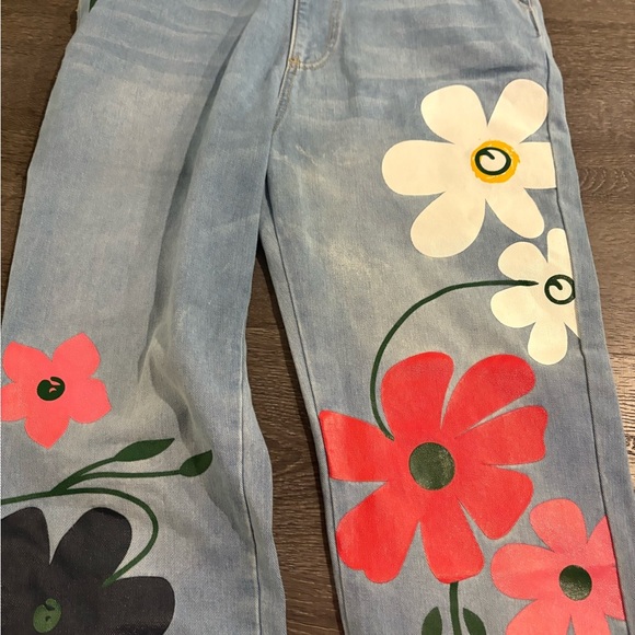 MISSLOOK Women's Denim Overalls with Floral Patterns - Picture 10 of 11